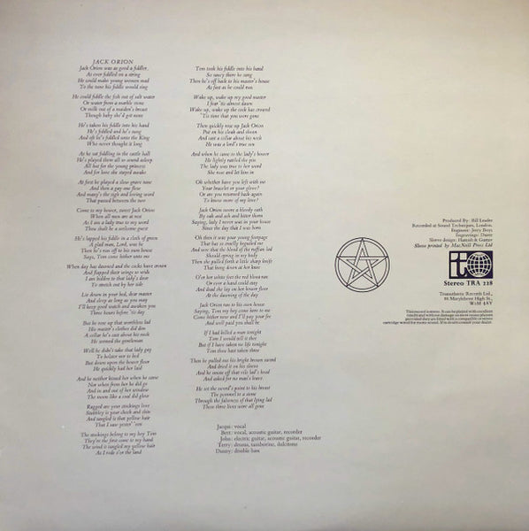 Pentangle : Cruel Sister (LP, Album, Gat)