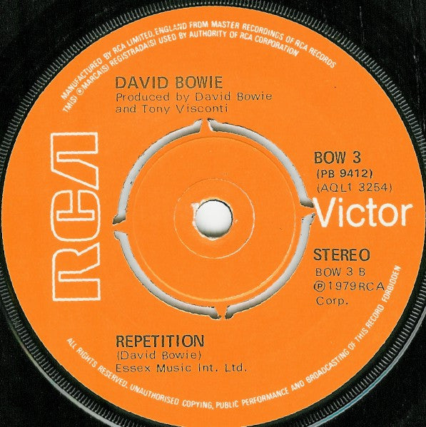 David Bowie : DJ (7", Single)