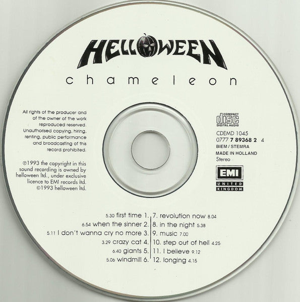 Helloween : Chameleon (CD, Album)