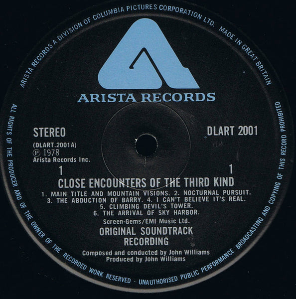 John Williams (4) : Close Encounters Of The Third Kind (Original Motion Picture Soundtrack) (LP, Album)