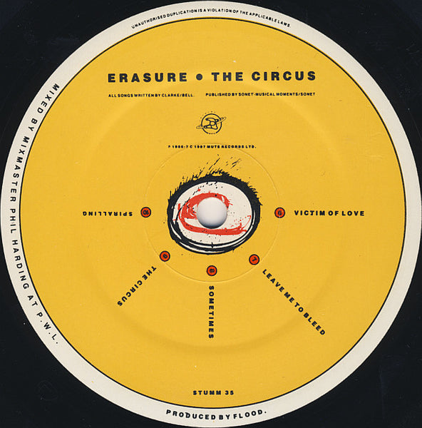 Erasure : The Circus (LP, Album, Adr)