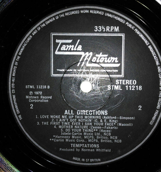 The Temptations : All Directions (LP, Album)