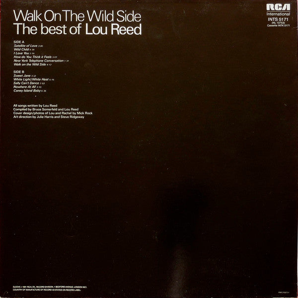 Lou Reed : Walk On The Wild Side - The Best Of Lou Reed (LP, Comp, RE)