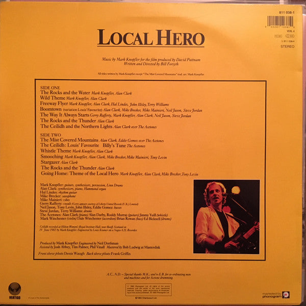 Mark Knopfler : Local Hero (LP, Album, RP)