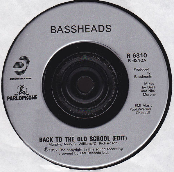 Bassheads : Back To The Old School (7", Single)