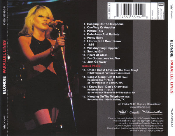 Blondie : Parallel Lines (CD, Album, RE, RM, RP)