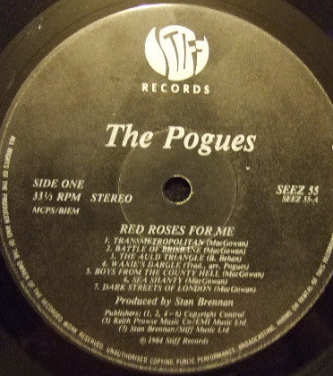 The Pogues : Red Roses For Me (LP, Album)