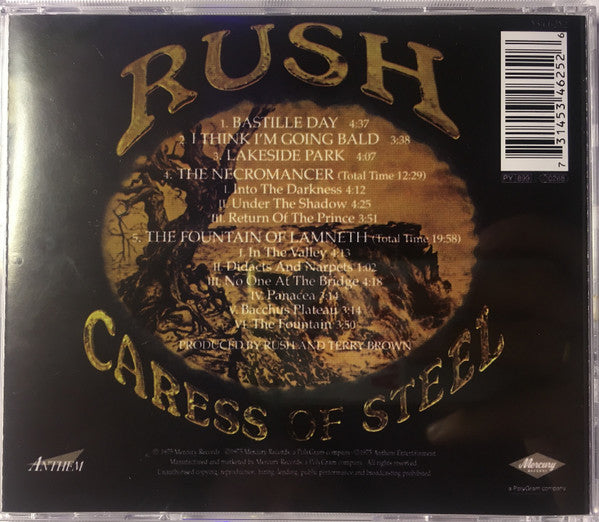 Rush : Caress Of Steel (CD, Album, RE, RM, Arv)