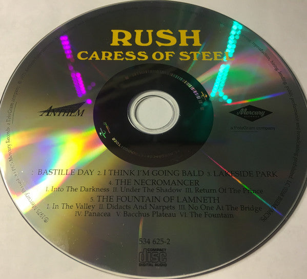 Rush : Caress Of Steel (CD, Album, RE, RM, Arv)