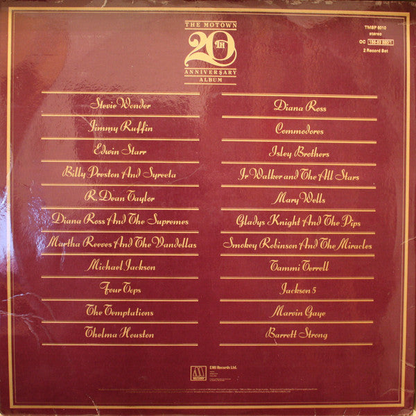 Various : The Motown 20th Anniversary Album (2xLP, Comp)