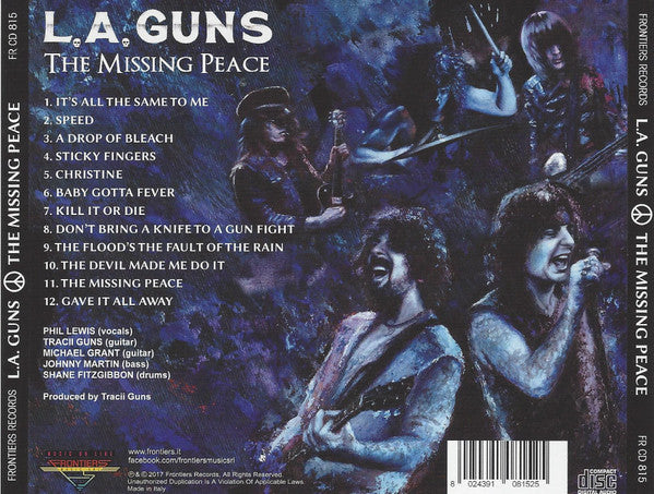 L.A. Guns : The Missing Peace (CD, Album)