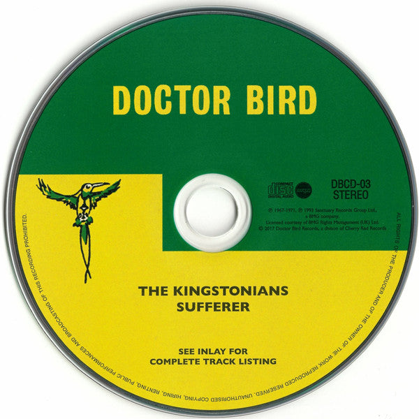 The Kingstonians : Sufferer (CD, Album, RE)