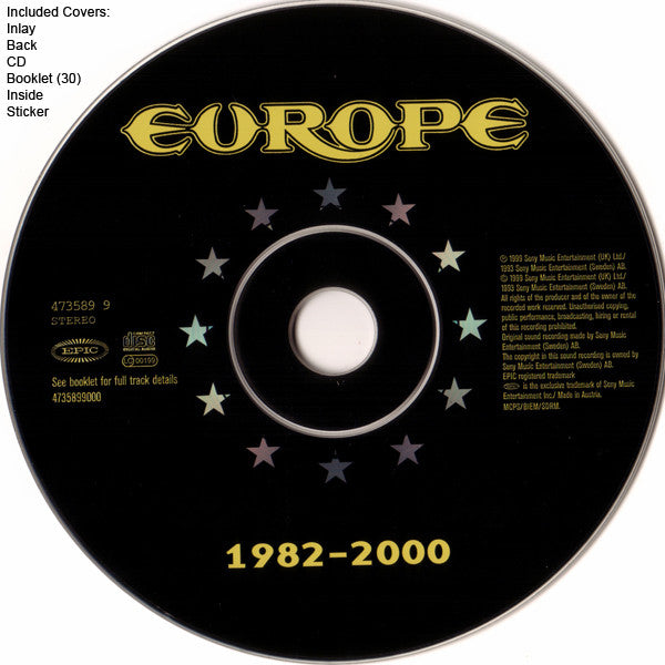 Europe (2) : 1982 - 2000 (CD, Comp, RM)