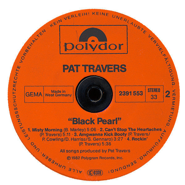 Pat Travers : Black Pearl (LP, Album)