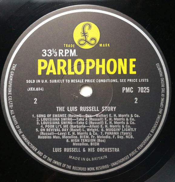 Luis Russell And His Orchestra And His Burning Eight* : The Luis Russell Story 1929/30 (LP, Comp, Mono)