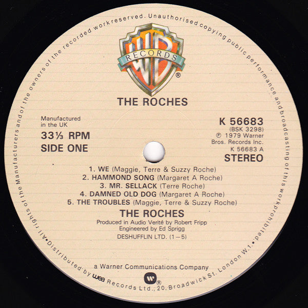 The Roches : The Roches (LP, Album)