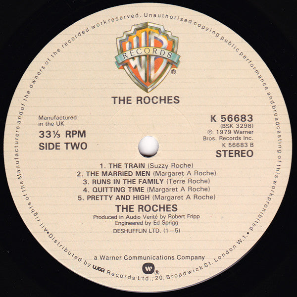 The Roches : The Roches (LP, Album)