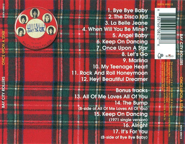 Bay City Rollers : Once Upon A Star (CD, Album, RM)