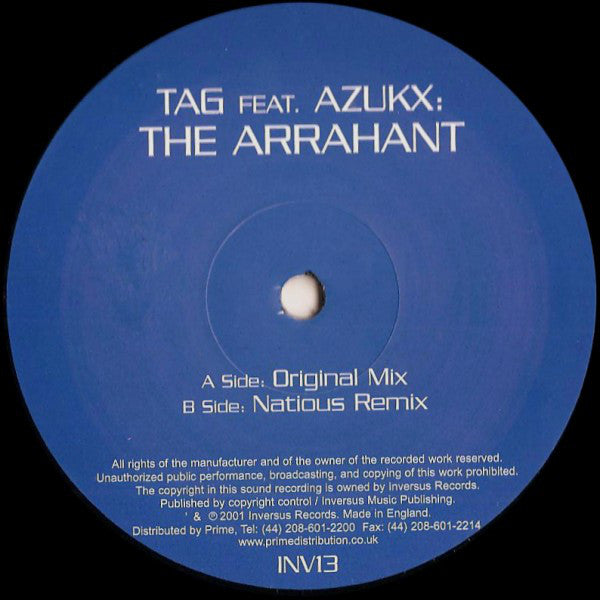 Tag (2) Feat. Azukx : The Arrahant (12", Dis)