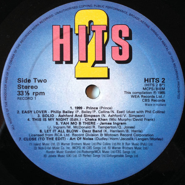 Various : Hits 2 - The Album (2xLP, Comp)