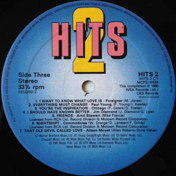 Various : Hits 2 - The Album (2xLP, Comp)