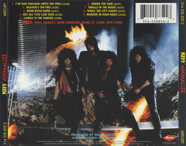 Kiss : Animalize (CD, Album, RM)