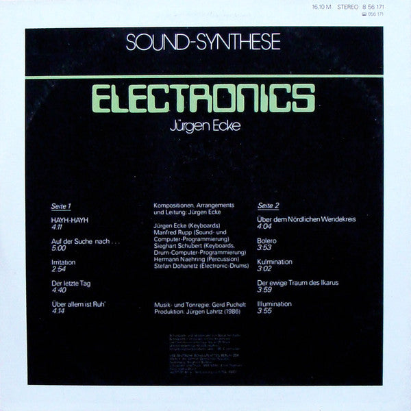 Jürgen Ecke : Sound-Synthese (LP, Album)