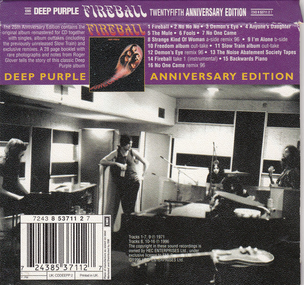 Deep Purple : Fireball (CD, Album, RE, RM, 25t)