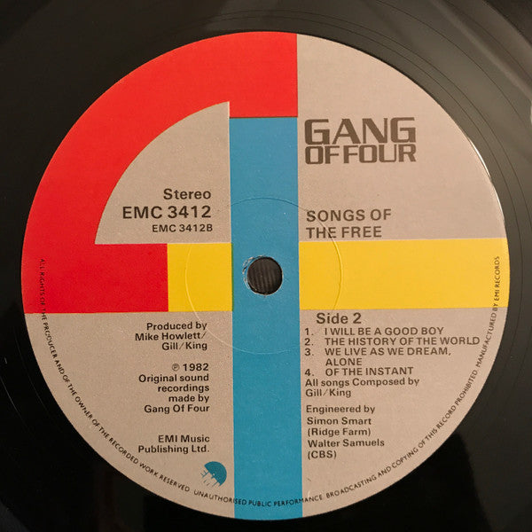 Gang Of Four : Songs Of The Free (LP, Album)