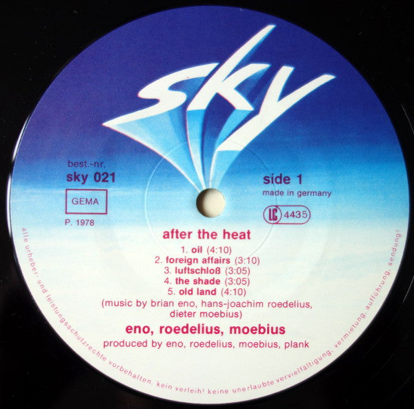 Eno*, Moebius*, Roedelius* : After The Heat (LP, Album)