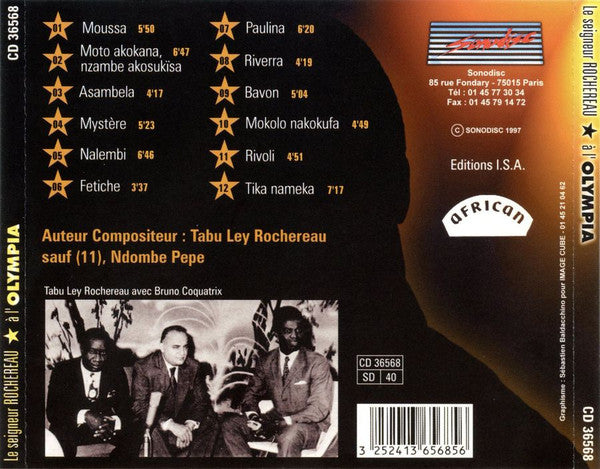 Le Seigneur Rochereau* &  L'Afrisa International* : Le Seigneur Rochereau À L'Olympia (Paris) - 1970 (CD, Album)