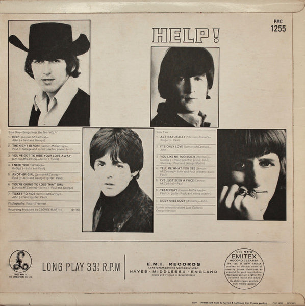 The Beatles : Help! (LP, Album, Mono, KT )