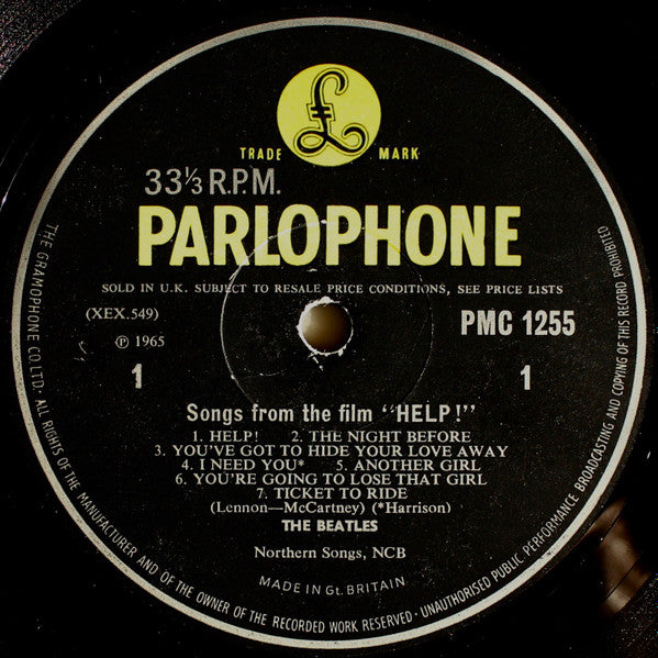 The Beatles : Help! (LP, Album, Mono, KT )