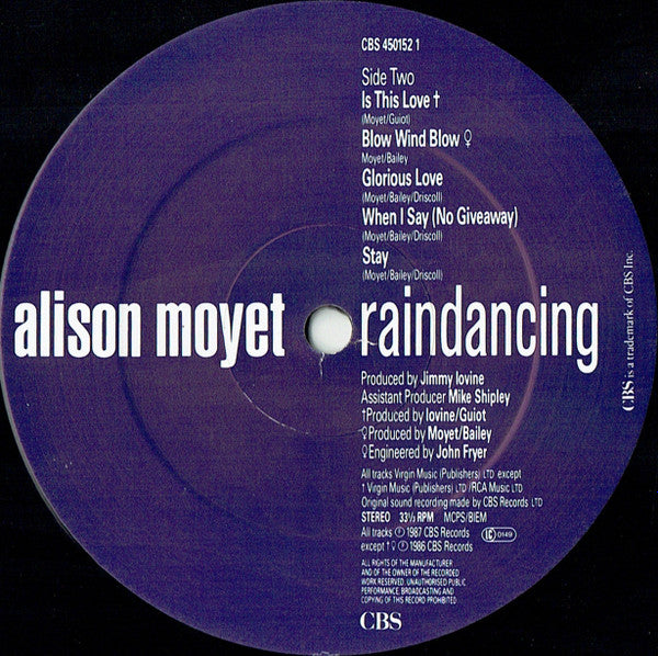 Alison Moyet : Raindancing (LP, Album)