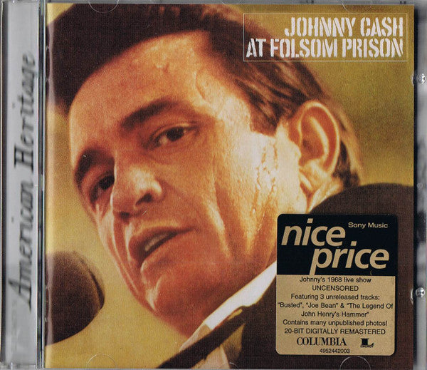 Johnny Cash : At Folsom Prison (CD, Album, RE, RM)