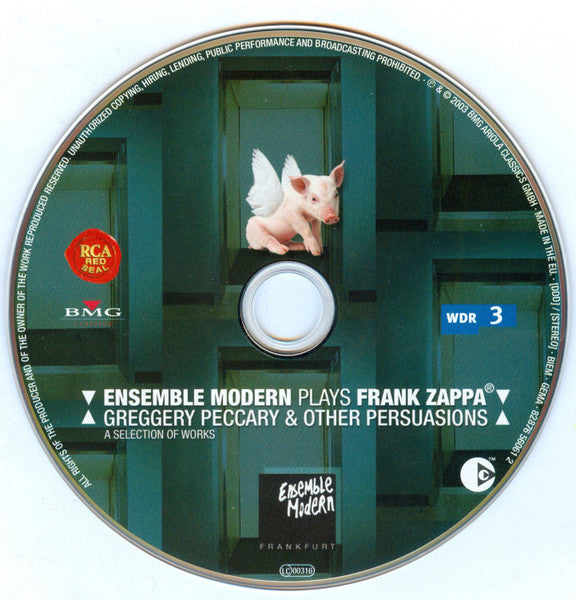 Ensemble Modern : Plays Frank Zappa - Greggery Peccary & Other Persuasions - A Selection Of Works (CD, Album, Copy Prot.)