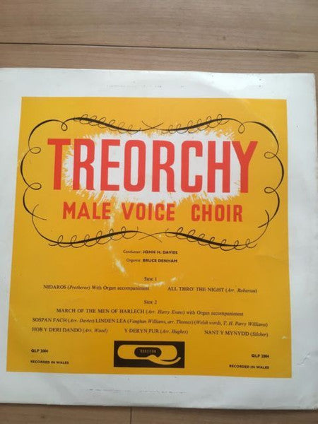 Treorchy Male Voice Choir* Conductor: John H. Davies* Organist: Bruce Denham :  Nidaros (LP, Album)