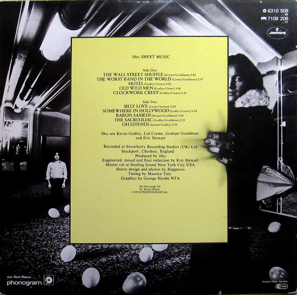 10cc : Sheet Music (LP, Album, RE)