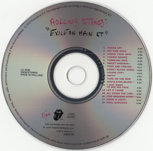 Rolling Stones* : Exile On Main St. (CD, Album, RE, RM)