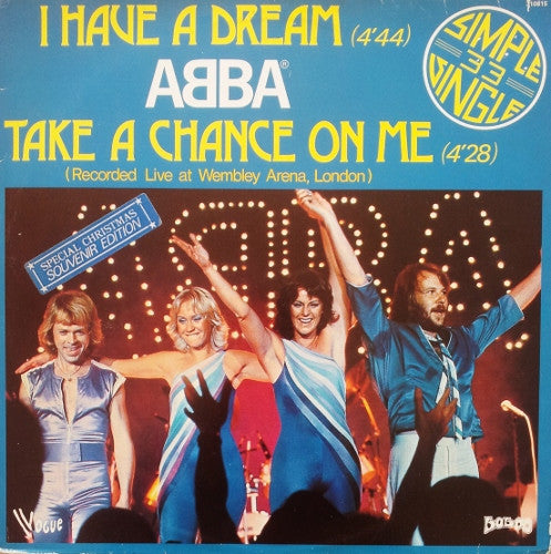 ABBA : I Have A Dream / Take A Chance On Me (Recorded Live At Wembley Arena, London) (12", Single)