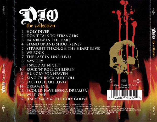 Dio (2) : The Collection (CD, Comp)