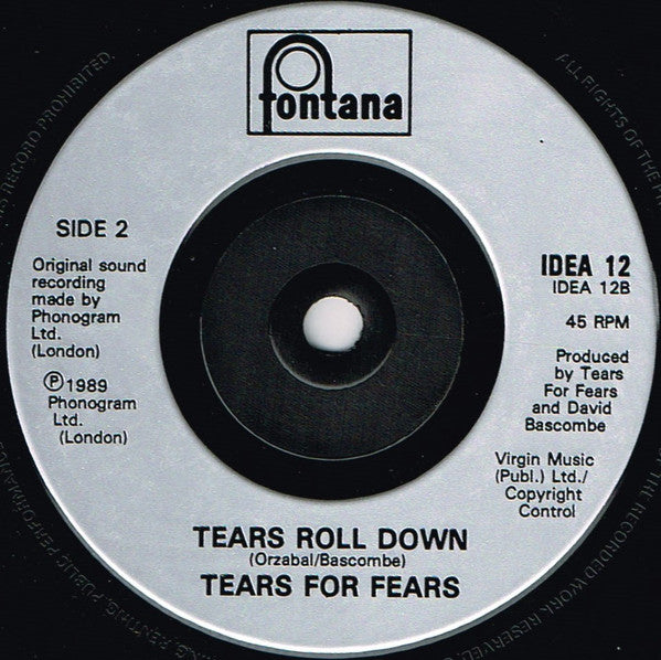 Tears For Fears : Sowing The Seeds Of Love (7", Single, Sil)