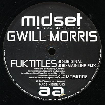 Gwill Morris : Fuktitles (12")