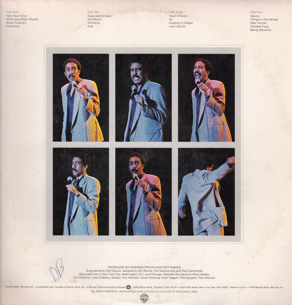 Richard Pryor : Wanted (Live In Concert) (2xLP, Album, Jac)