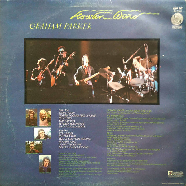 Graham Parker : Howlin Wind (LP, Album, RP)