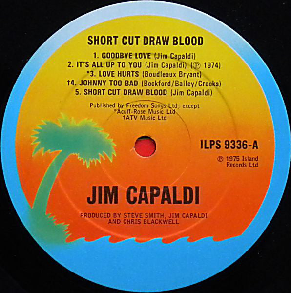 Jim Capaldi : Short Cut Draw Blood (LP, Album)