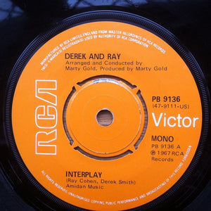 Derek And Ray / Mike McDonald* : Interplay / God Knows (7", Single, Ora)