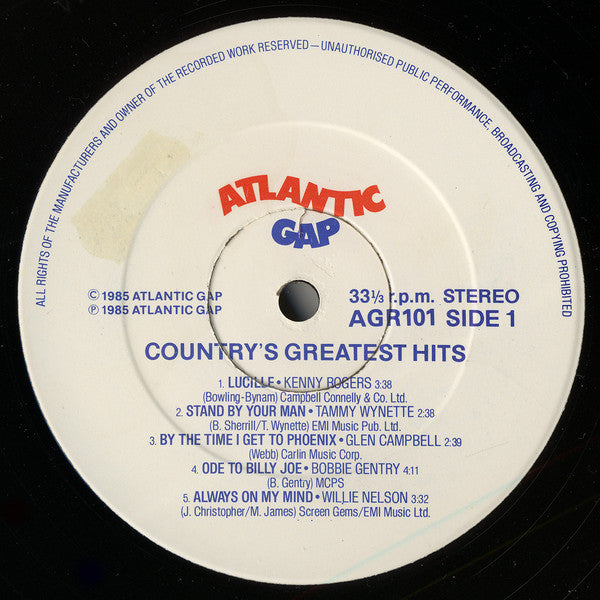 Various : Country's Greatest Hits (2xLP, Comp, Gat)