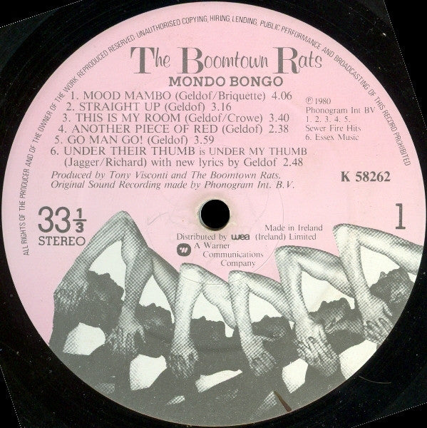 The Boomtown Rats : Mondo Bongo (LP, Album)