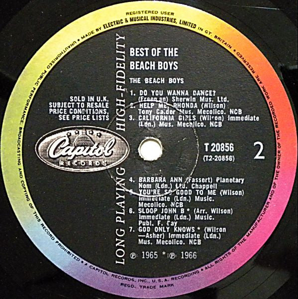 The Beach Boys : Best Of The Beach Boys (LP, Comp, Mono)